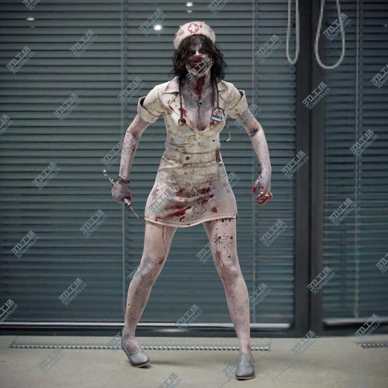 images/goods_img/20210113/3D Character Zombie Nurse PBR Rigged/3.jpg